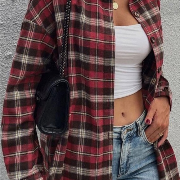 ✨SOLD OUT✨ Plaid Shacket - Picture 3 of 5